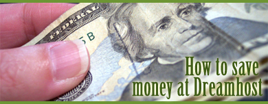 Save money at Dreamhost